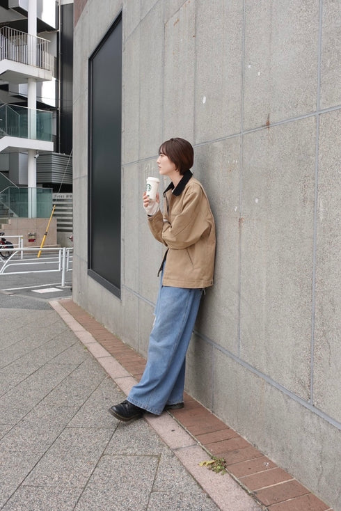 バイカラールーズブルゾン